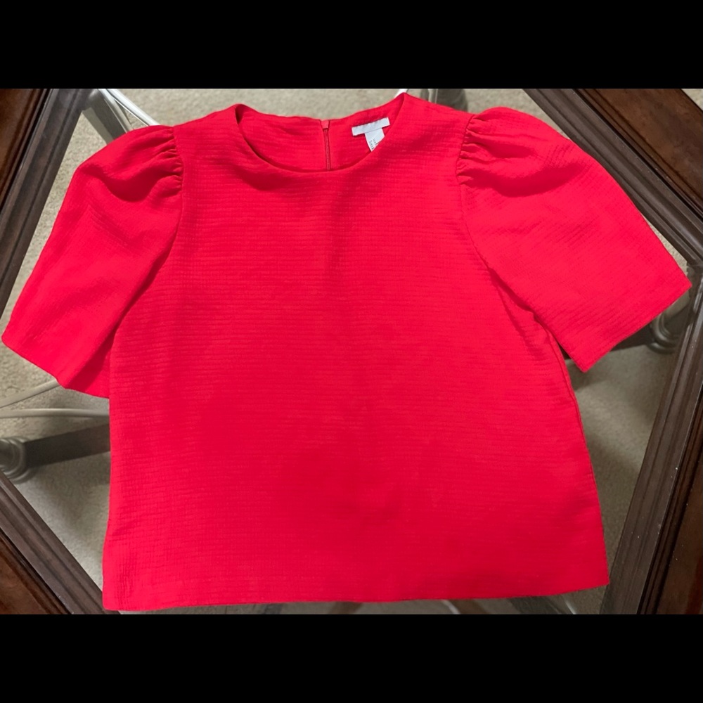 H&M red top